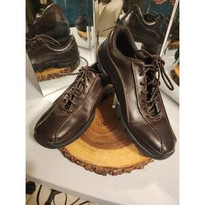 Rockford Shoes Mens 8 M‎ Brown Leather Lace Up Sneaker